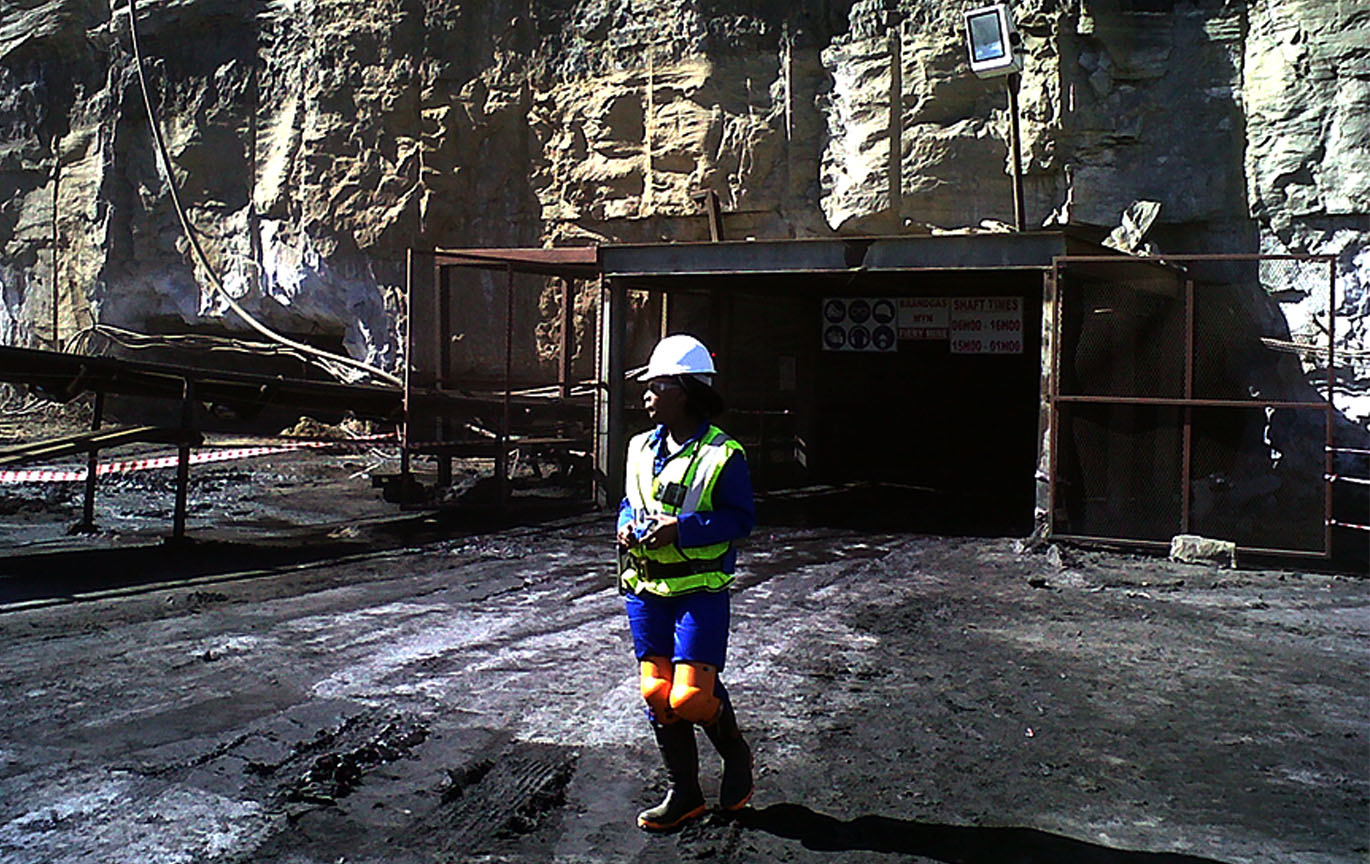 Underground Coal Mining, Coal production, underground Geological monitoring in coal mines at Thutsi Colliery in Emelo